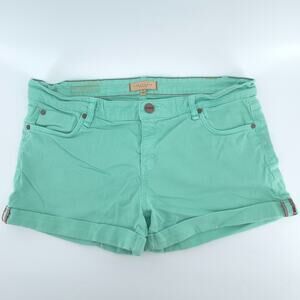 Sanctuary Coastal Rolled Cuffed Mid Rise Teal Blue 32